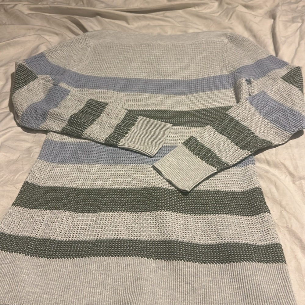 NWT MARKET & SPRUCE
Tawnee Cotton Blend Waffle Stitch Sweater - Picture 8 of 13